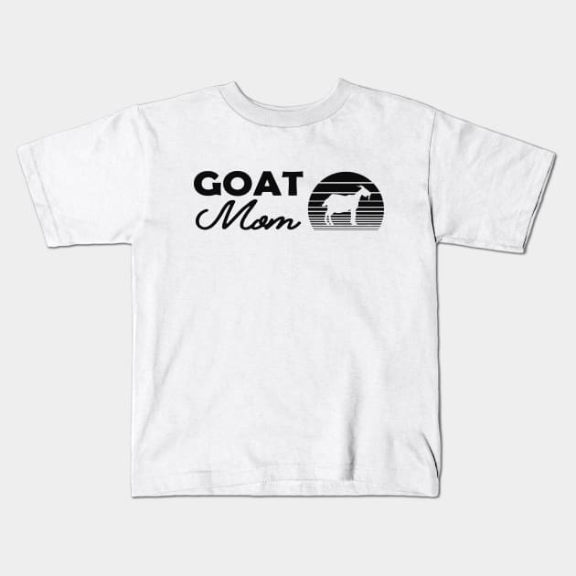 Goat Mom Kids T-Shirt by KC Happy Shop